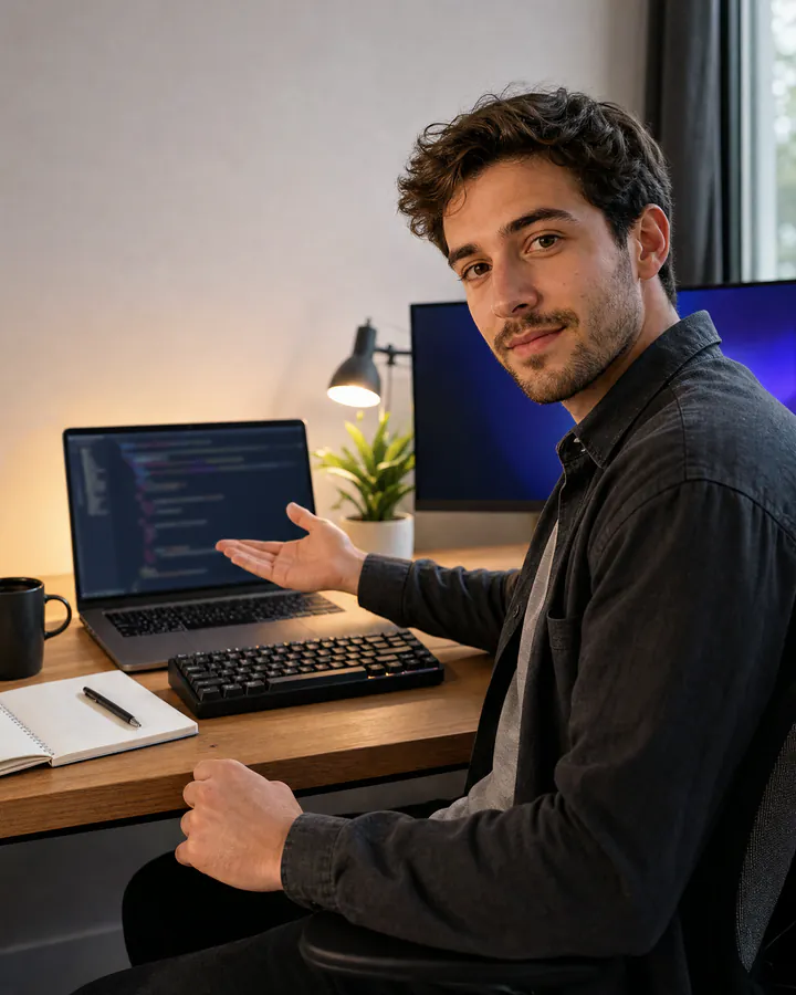 An independent creator talking through the digital product they built