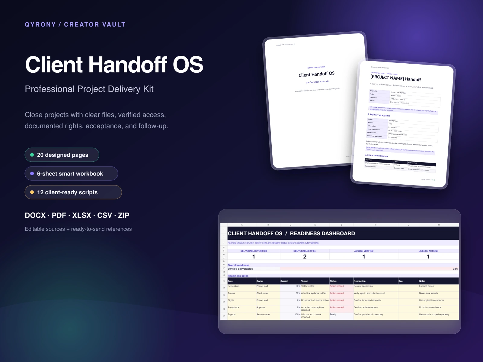 Client Handoff OS — Professional Project Delivery Kit — image 1 of 5