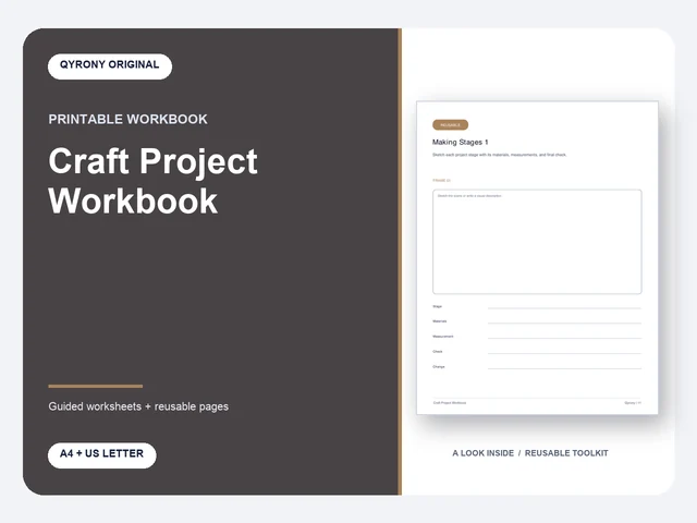 Craft Project Workbook