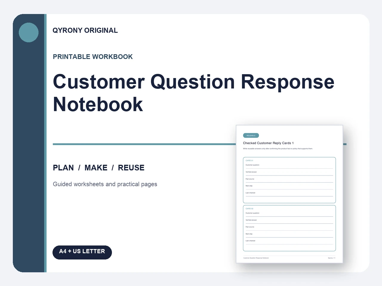 Customer Question Response Notebook — image 1 of 1
