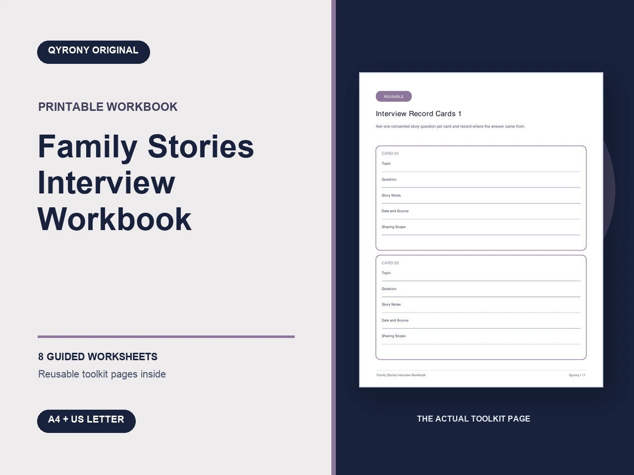 Family Stories Interview Workbook — image 1 of 1