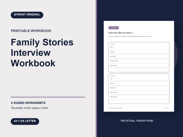 Family Stories Interview Workbook