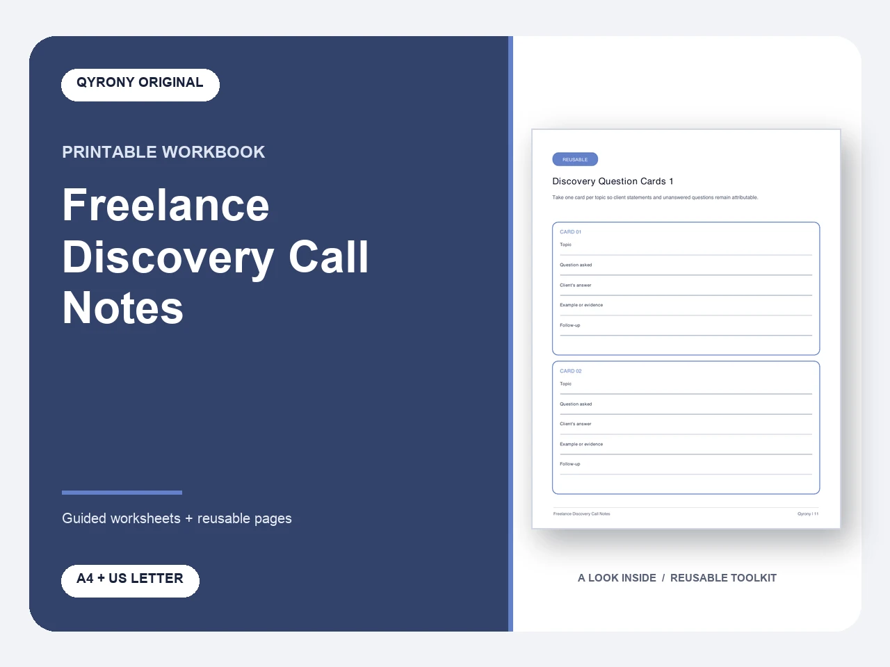 Freelance Discovery Call Notes — image 1 of 1