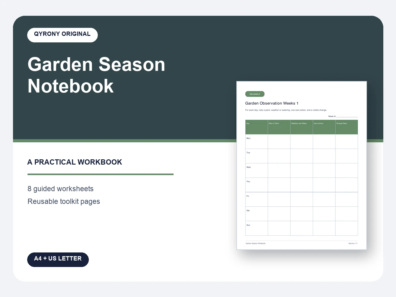 Garden Season Notebook — image 1 of 1