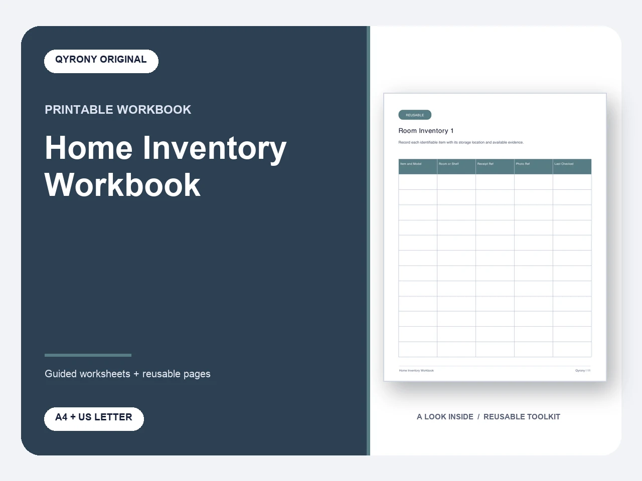 Home Inventory Workbook — image 1 of 1