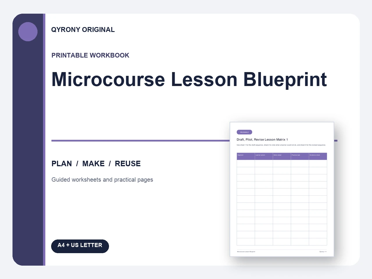 Microcourse Lesson Blueprint — image 1 of 1