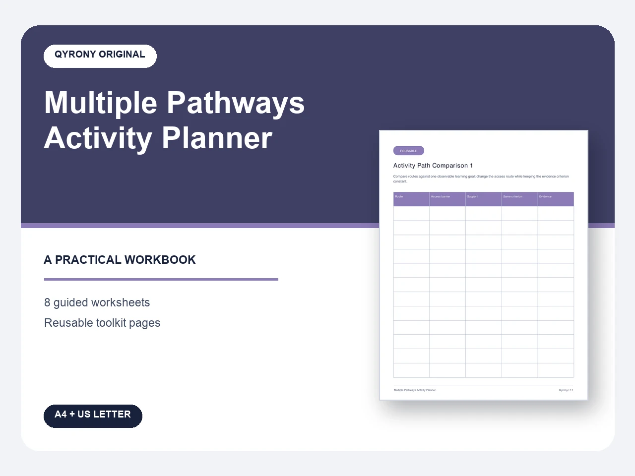 Multiple Pathways Activity Planner — image 1 of 1
