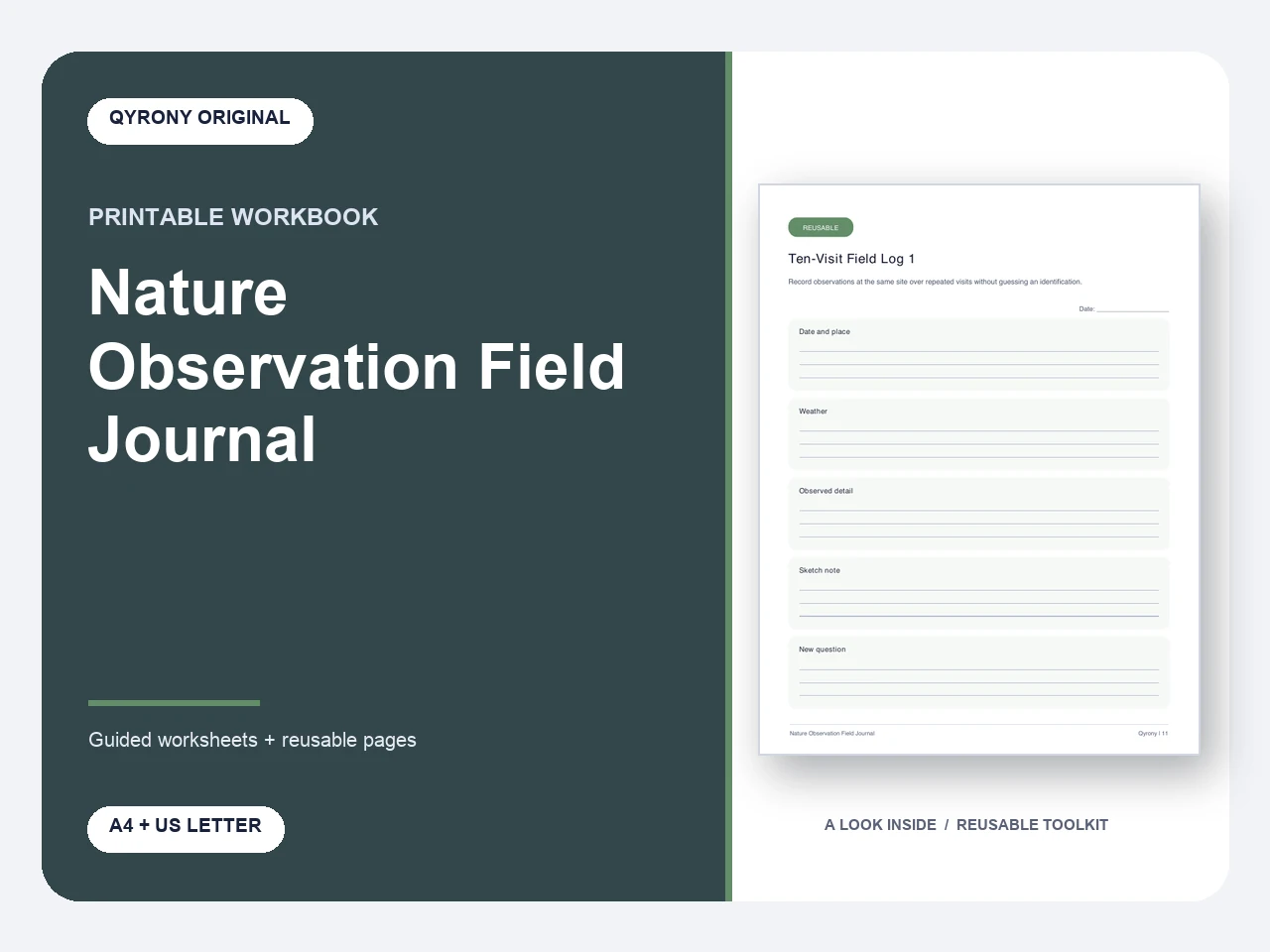 Nature Observation Field Journal — image 1 of 1