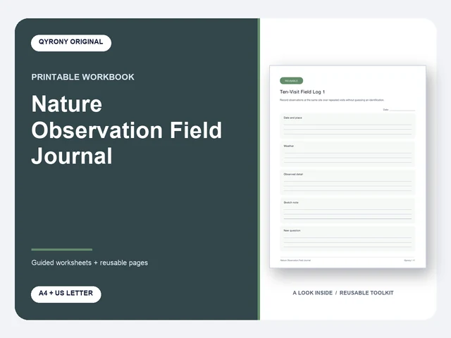 Nature Observation Field Journal