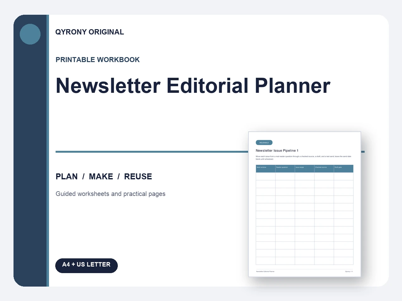 Newsletter Editorial Planner — image 1 of 1
