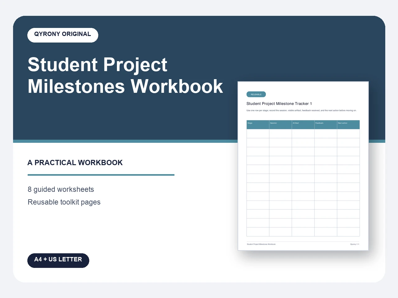 Student Project Milestones Workbook — image 1 of 1