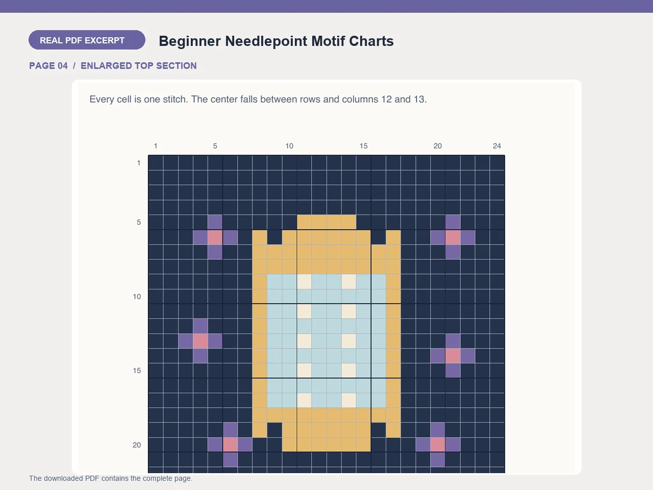 Beginner Needlepoint Motif Charts — image 3 of 3