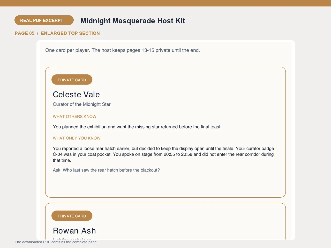 Midnight Masquerade Host Kit — image 3 of 3