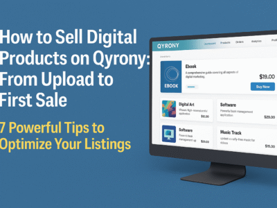 Learn how to sell digital products on Qyrony step-by-step.
