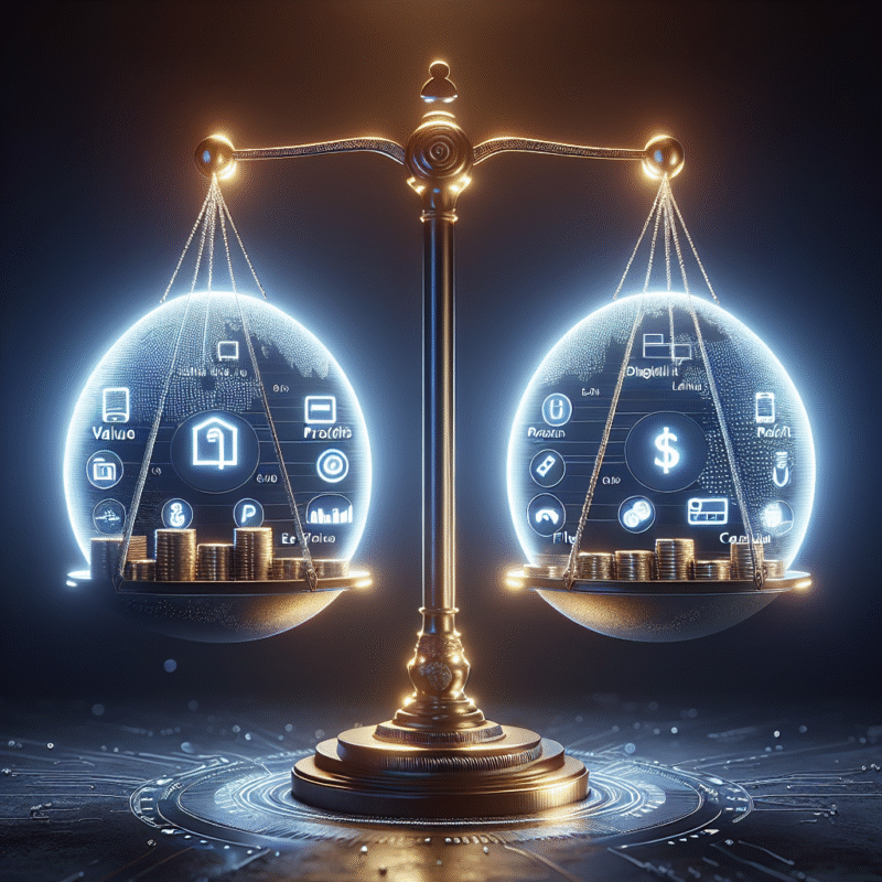 Pricing tips scale balancing value and profit