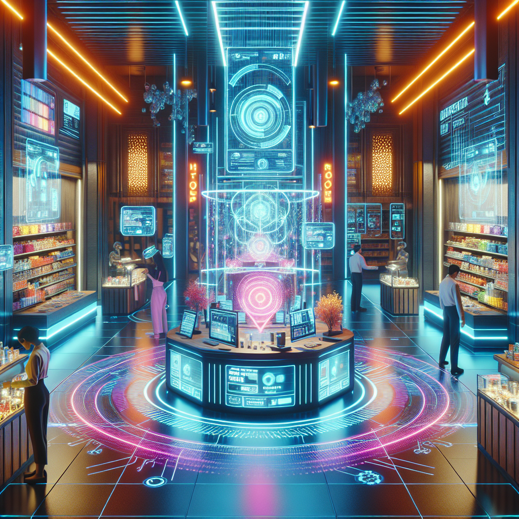 Futuristic scene showing boost conversion rates with these qyrony store tweaks