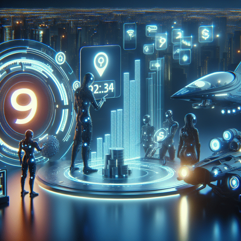 Futuristic scene showing advanced pricing strategies for qyrony sellers 2026