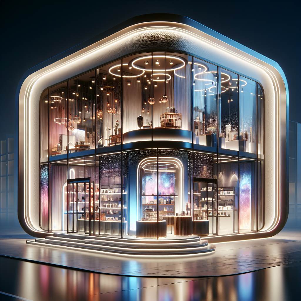 Beautiful storefront layout transforming into sales magnet