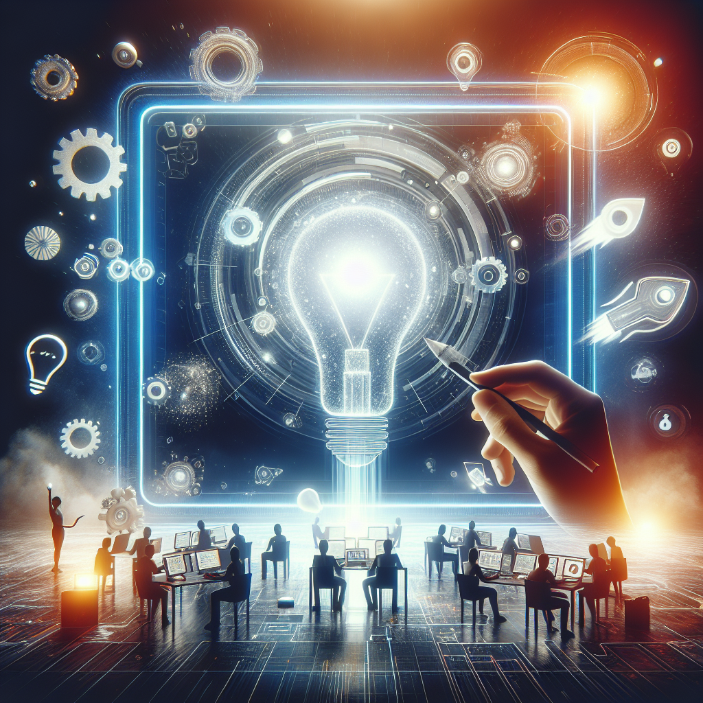 Prompt screen generating creative product ideas