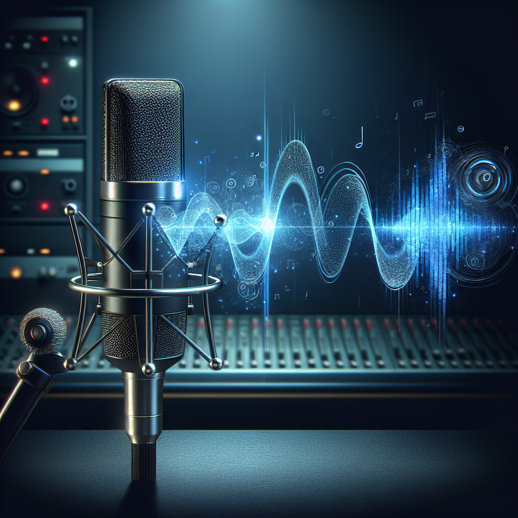 Waveform with AI enhanced studio mic
