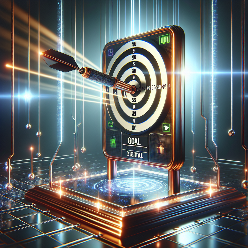 Goal board pinning digital targets