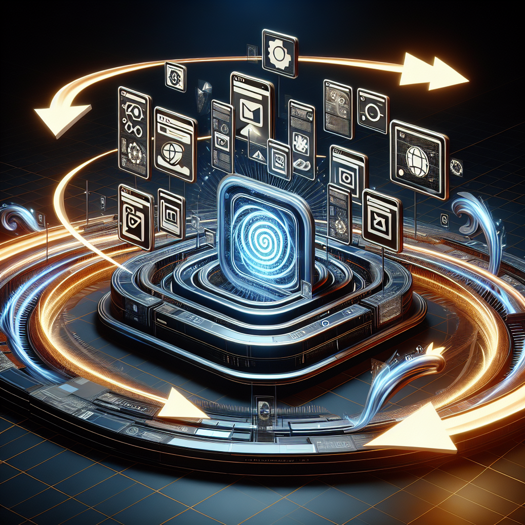 Repurposing arrows around content tiles