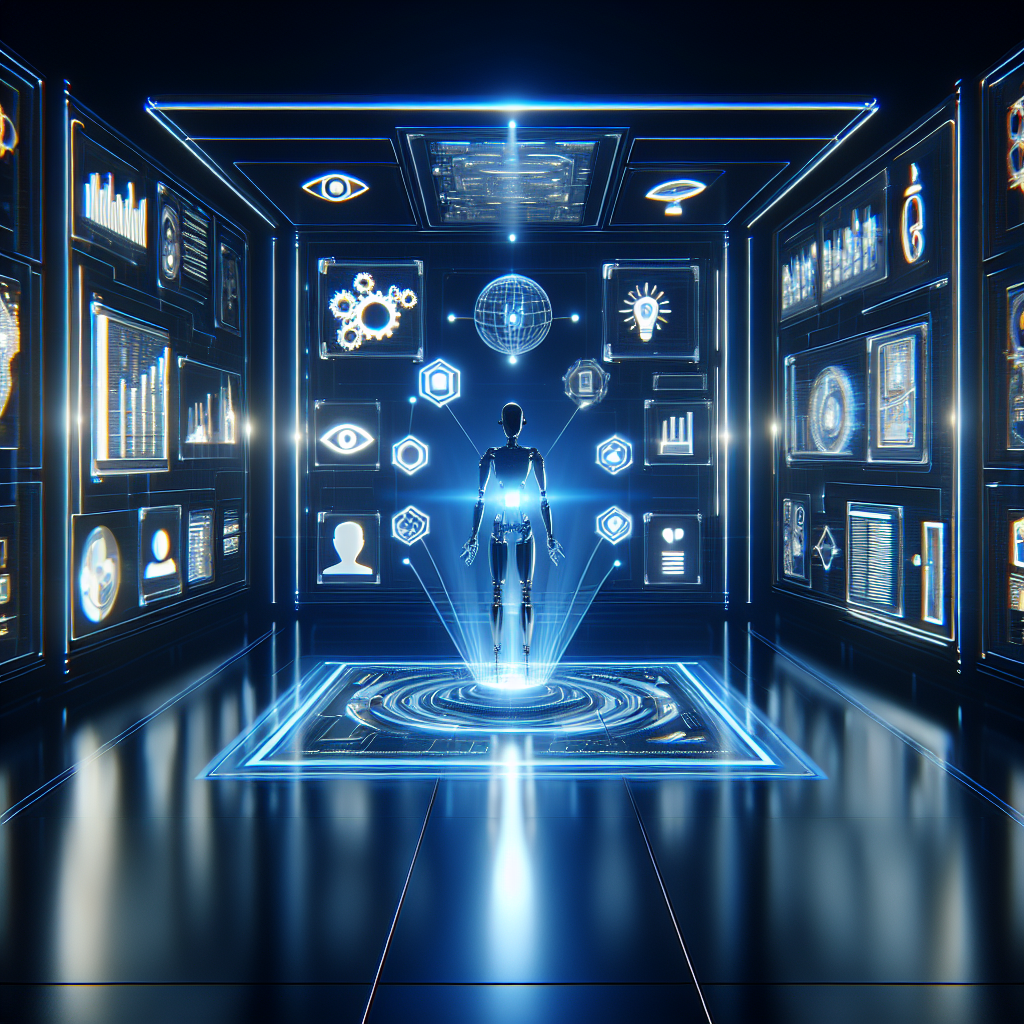 Futuristic scene showing top 10 ai automation features on qyrony every seller should know