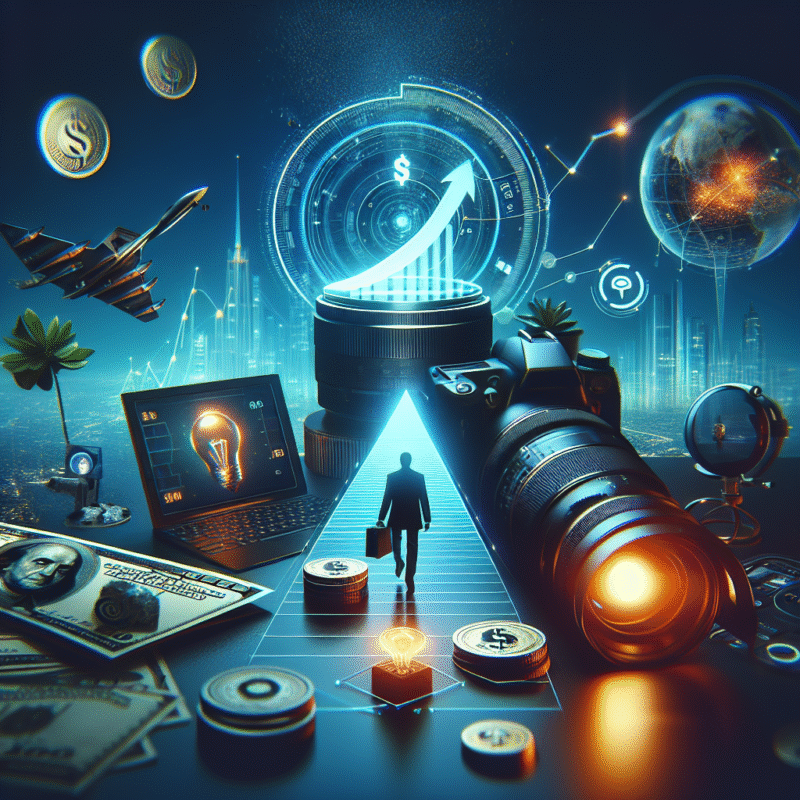 Futuristic scene showing qyrony seller growth plan: reach your first $10k in 2026