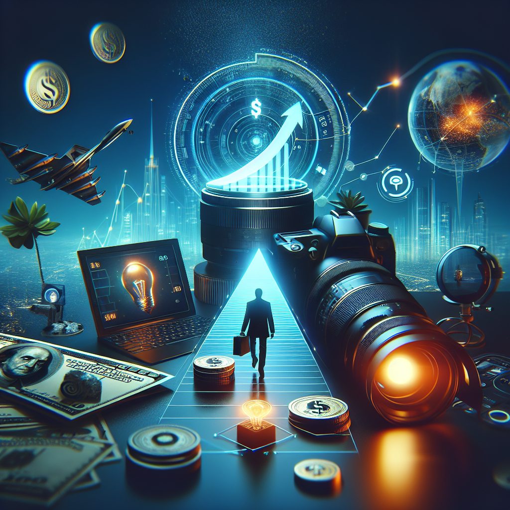 Futuristic scene showing qyrony seller growth plan: reach your first $10k in 2026