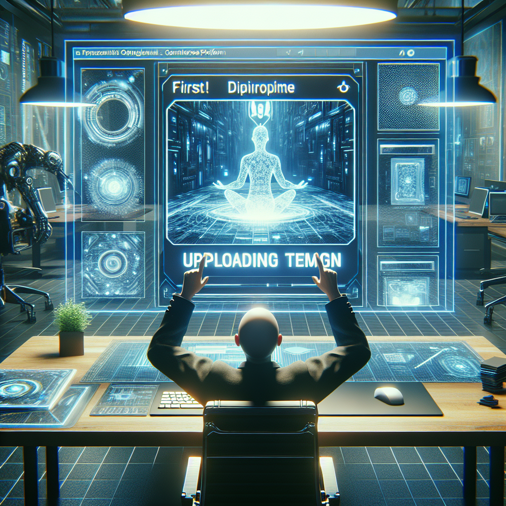 Inspirational beginner uploading first template to QYRONY storefront