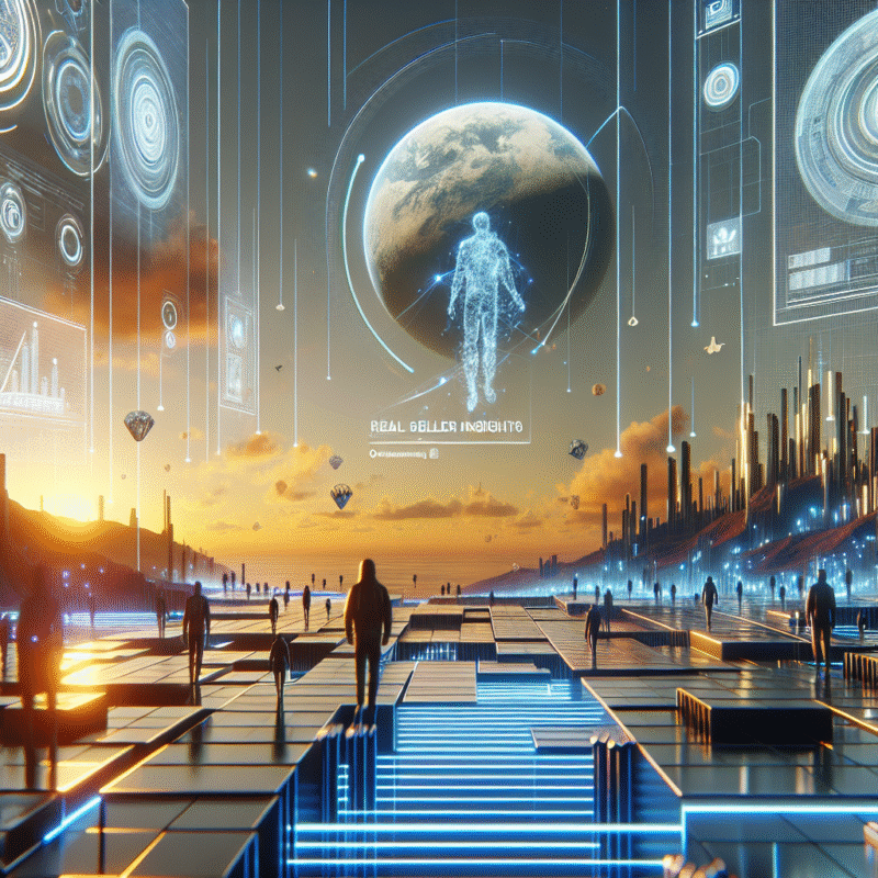 Futuristic scene showing real seller insights: why creators choose qyrony over etsy