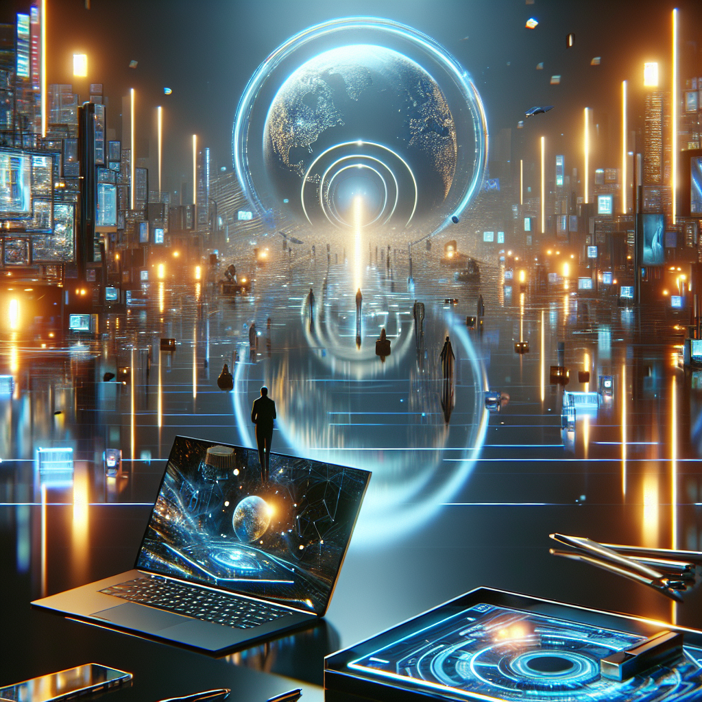 Futuristic scene showing top digital product trends for qyrony sellers in 2026